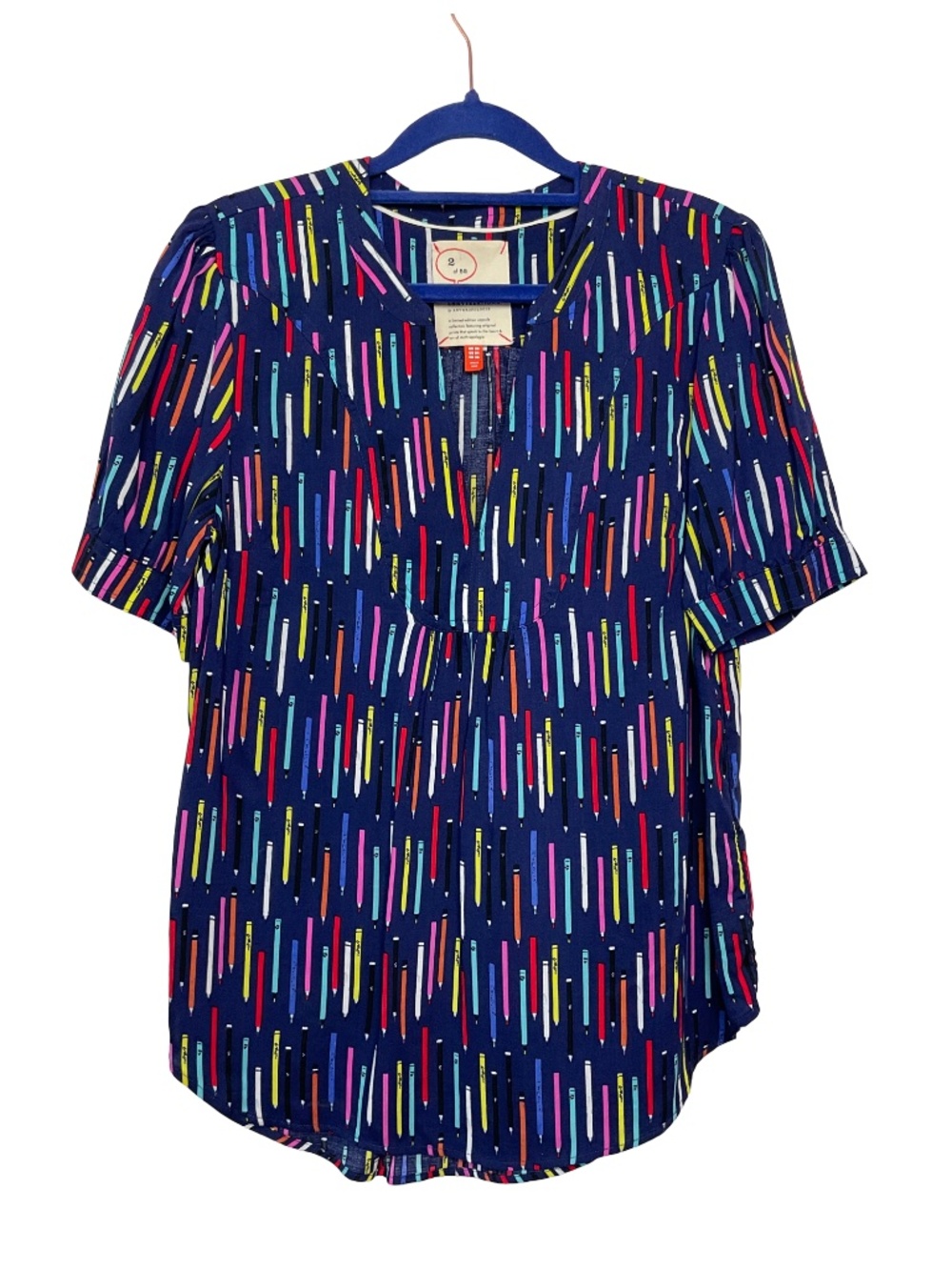 Anthropologie Colored Pencil Top